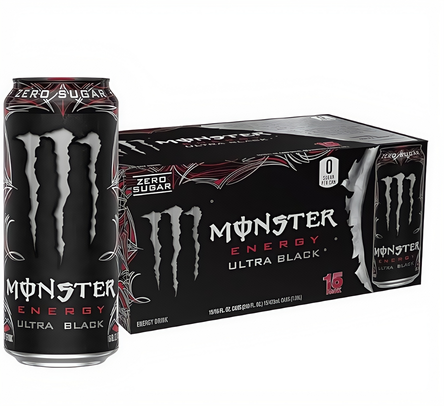Sugar-Free Energy Drink 16oz | 0 Cal, 0 Sugar - 15 Cans