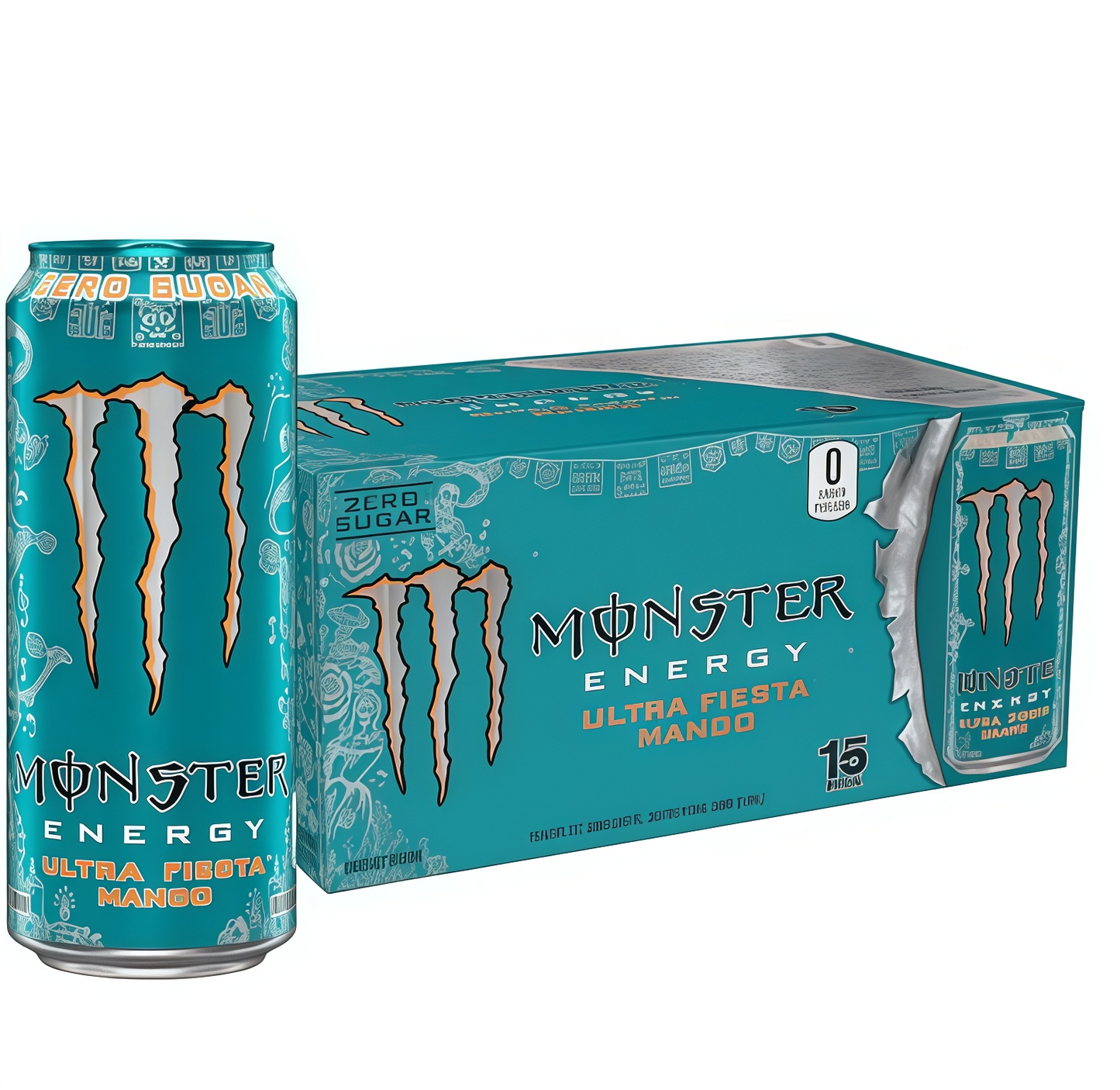 Sugar-Free Energy Drink 16oz | 0 Cal, 0 Sugar - 15 Cans