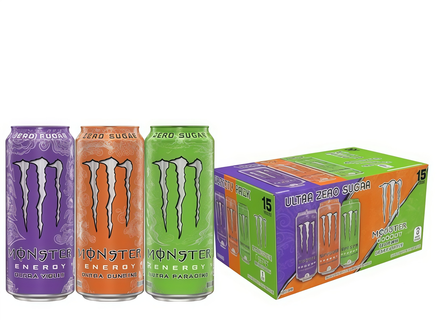Sugar-Free Energy Drink 16oz | 0 Cal, 0 Sugar - 15 Cans