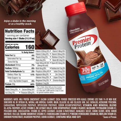 Premier Protein Shake - 30g Protein, Only 1g Sugar (12pk)