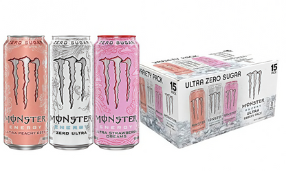 Sugar-Free Energy Drink 16oz | 0 Cal, 0 Sugar - 15 Cans